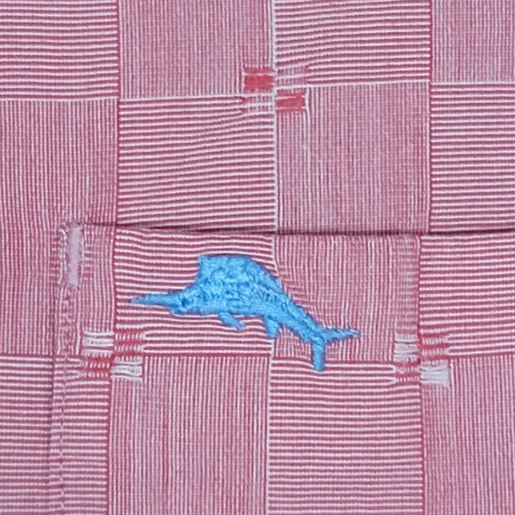 Tommy Bahamas Men's Red Short Sleeve Button Up Shirt Small - Picture 5 of 8